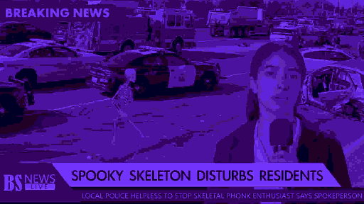 IMG 3: News anchor reporting a skeletal disturbance